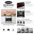 thumbnail image 6 of Commercial Style 36 in. 6.0 cu. ft. Electric Range with 5 Burner Glass Cooktop and Convection Oven in Stainless Steel, 6 of 19