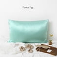 thumbnail image 2 of Luxury Pure Mulberry Silk Pillowcase 32 Momme Drape Collection Greens, 2 of 7