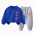 thumbnail image 4 of TOWED22 Toddler Baby Kid Girls Fall Clothes 2pcs Long Sleeve Graphic Top and Pants Set Clothes Clothing(N,1-2 Y), 4 of 4