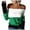 Green, variant on Aoochasliy Womens Sweaters Pullover Clothes Trendy Stripes Patchwork Strapless Tops Pullover Sweater