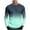 Mint Green, variant on Fmbrln Mens Trendy Gradient Print Shirts Fall Fashion Casual Long Sleeve Crew Neck Pullover Tops Comfy Breathable Workout Athletic Shirts Mint Green XL