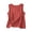 #369-Red, variant on Craaazy Womens Solid Color Linen-Like Tank Top Round Neck Sleeveless Side Slit Casual Blouse for Summer Gifts