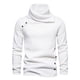 thumbnail image 2 of Blusa y camisas de cuello alto de manga larga para hombre, suéter informal liso de cuello alto de manga larga, blusa para hombre, 2 of 6