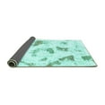 thumbnail image 2 of Ahgly Company Indoor Rectangle Abstract Turquoise Blue Modern Area Rugs, 7' x 10', 2 of 4
