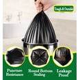 thumbnail image 3 of Bolsas de basura Hommaly de 10 a 40 litros, 240 unidades, pequeñas, negras, 9,8 a 15,6 galones, 3 of 8