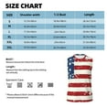 thumbnail image 6 of Pofeuu Vintage American Flag Print Men's Muscle T-Shirt, Sleeveless, Muscle Tank, Classic Muscle Tee Top For Men Casual Sleeveless Muscle T-Shirt Trendy Clothes-Small, 6 of 7