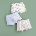 thumbnail image 2 of Toddler Underwear Cute Printing Print Pants Briefs Trunks 3Pcs Multipack Toddler Shorts Light Blue, 2 of 4