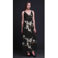 thumbnail image 3 of Bimba Robe Longue Maxi d'Été à Imprimé d'Oiseaux pour Femmes à Col en V, Tenue de Villégiature de Vacances - X-Grand, 3 of 5