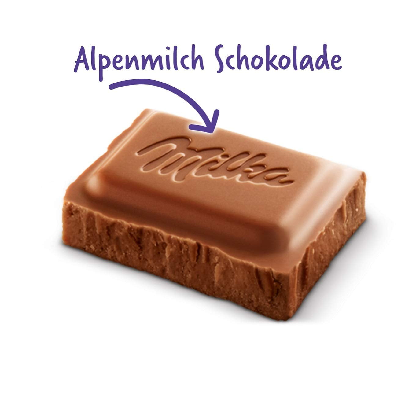 Milka Alpine Milk Chocolate Bar, 3.5 oz. Bars (Pack of 24)