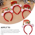 thumbnail image 3 of Moyic Diademas de Navidad Regalos para niños Sombrero de Papá Noel Accesorios para el cabello para adultos Foto Sombreros para niños Fiesta de Kits de decoración para fiestas Cuadrícula beige Moyic HA069505-03, 3 of 6