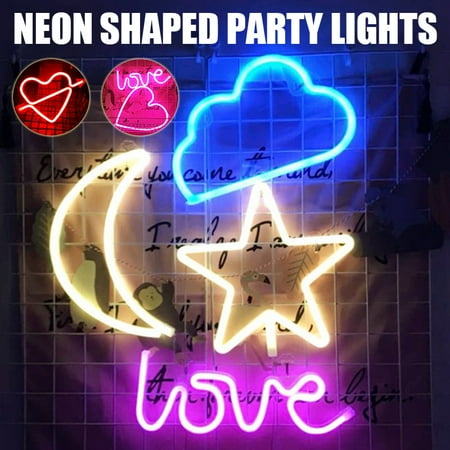

Neon Lights Kids Bedroom Warm LED Night Lamp Various Shape 3D PVC Lights Party Girls Living Room Decor Gift 19