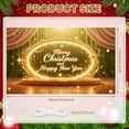 thumbnail image 2 of Golden Theme Christmas Banner Illuminated Design Festive Backdrop Sparkling Stars Ornate Frame Holiday Background for Christmas Party New Year Celebration Indoor Decoration, 2 of 9