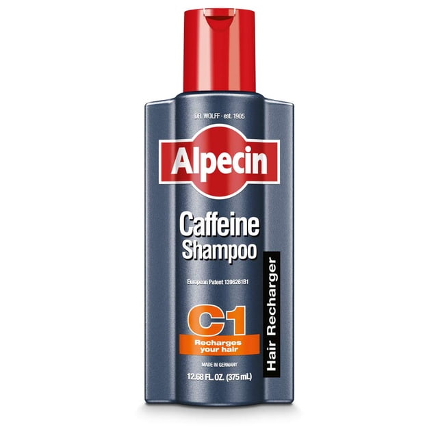 Champú Alpecin C1 con cafeína que promueve el crecimiento natural del cabello, 375 ml