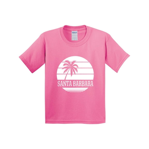 Inktastic Santa Barbara California Palm Tree Youth T-Shirt