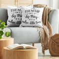 thumbnail image 5 of Ambesonne Saying Throw Pillow Cover 2 Pack, Heart Warming Saying, 24", Black and White, 5 of 5