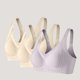 thumbnail image 2 of Mujeres de Color Sólido Cuatro Filas Ajustable Inalámbrico Sujetador Levantamiento Reunión Plegable Apoyo Diario Comodidad Lencería, 2 of 8