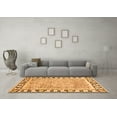 thumbnail image 3 of Ahgly Company Indoor Rectangle Abstract Orange Modern Area Rugs, 8' x 10', 3 of 4