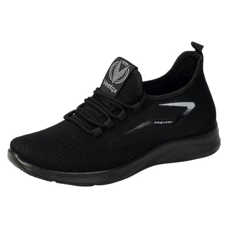 Ketyyh-chn99 Mens Walking Sneakers Dress Shoes For Men Mens Sneakers Outdoor Running Shoes Knit Breathable Walking Shoes Wide Width Black 10