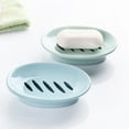 thumbnail image 5 of Oval Soap Dish with Drain, Soap Holder Easy Cleaning Soap Saver, Dry Stop Mushy Soap Tray for Shower Bathroom Kitchen, 5 of 7