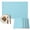 Aqua Blue, variant on Pure Slate Blue Placemats Set of 6, Modern Solid Color Minimalist Art Washable Wipeable Table Mats for Dining Tables, Indoor Outdoor Kitchen Place Mats for Holiday Party Table Decor