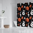 thumbnail image 2 of Black Halloween Pumpkin Faces Shower Curtain 72"x72" ,Bathroom Decorative Shower Curtains Set with 12 Hooks,Modern Waterproof Washable Shower Curtain, 2 of 6