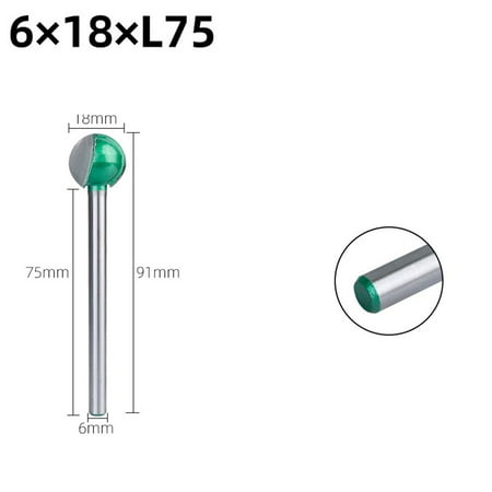

chengsi Long Handle Engraving Ball Nose Milling Cutter Polishing Woodworking Drill Bit