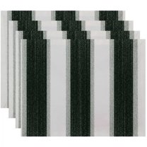 Simply Daisy 18" x 14" Striate Stripe Stripe Print Placemats, Set of 4