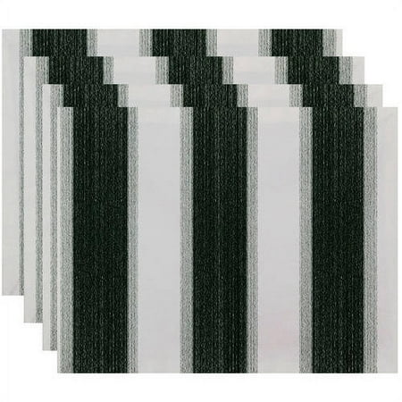 

Simply Daisy 18 x 14 Striate Stripe Stripe Print Placemats Set of 4