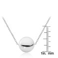 thumbnail image 2 of Sterling Silver 10mm Polished Ball Bead Necklace, 2 of 2