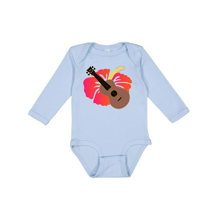 

Inktastic Ukulele Hawaiian Music Gift Girls Long Sleeve Baby Bodysuit