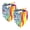 Multi-colored 3, variant on PhooArto Golden Polygonal Sunflowers Pattern Dog Bandanas, 2 Pack Soft Washable Pet Scarf Triangle for Large Dogs Puppies and Cats