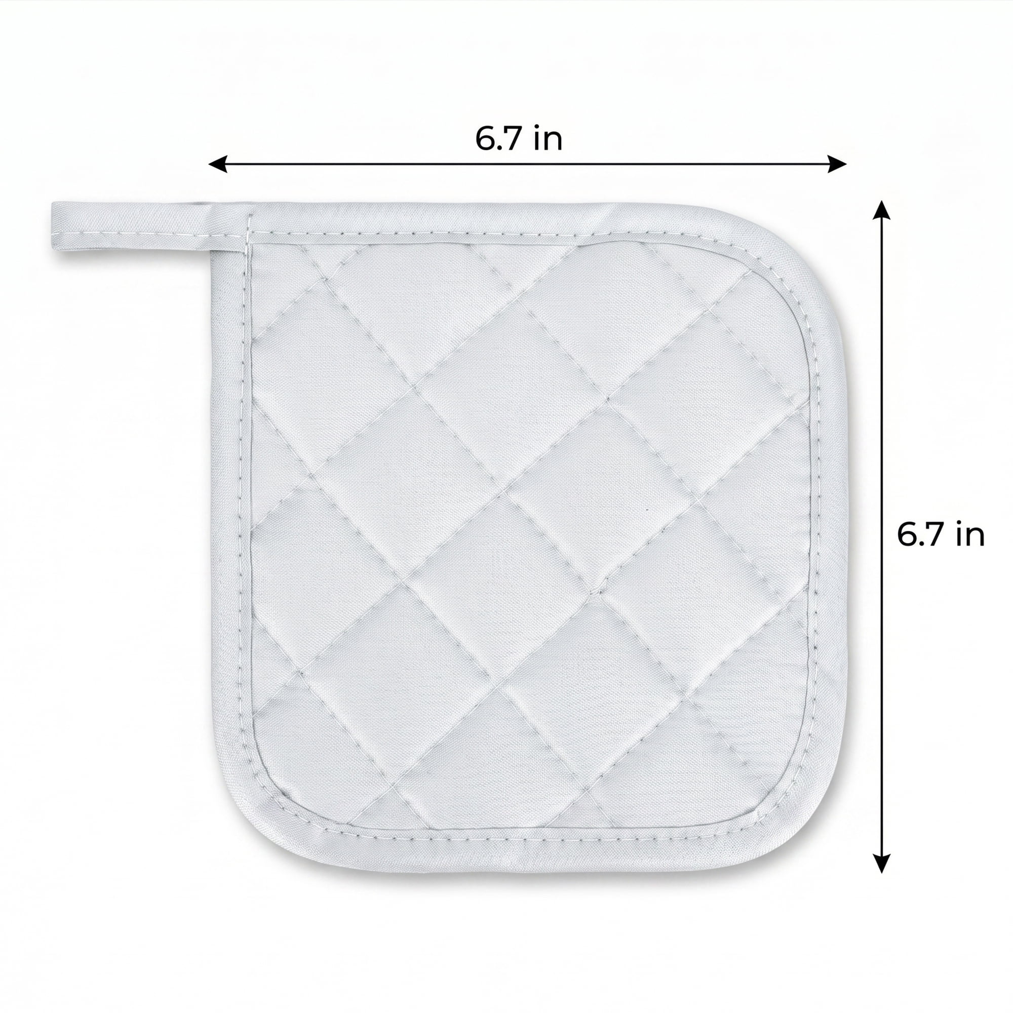 Unique Bargains Pot Holders, Heat Resistant Trivets for Cooking and BBQ Silver 4Pcs