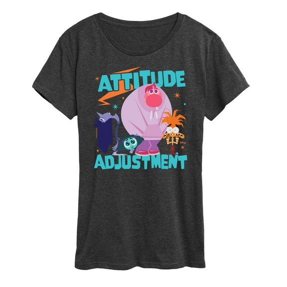 Disney - Inside Out 2 - Attitude Adjustment Feelings - Women's Short Sleeve Graphic T-Shirt