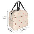 thumbnail image 5 of Mini Strawberry Print Lunch Bag Thick Aluminum Foil Tote Cooler for Women Work Picnic Gift, 5 of 7