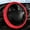 Red-WR, variant on Elastic Stretch Steering Wheel Cover, Soft Warm Non-Slip Breathable Mesh Fabric Protector for 14-15 Inch Wheels