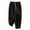 Black XXXL, variant on Women Harem Pants Drawstring Waist Wide-leg Casual Trousers Solid Color Ankle-Length Pants for Workouts Everyday Wear