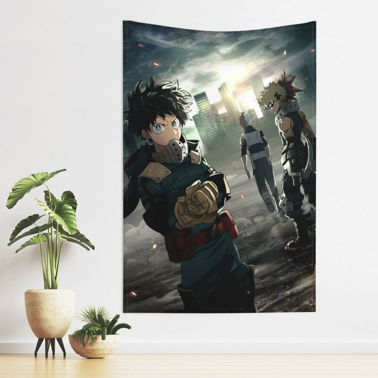 My Hero Academia Tapestry Wall Hanging Home Decoration Wall Blanket Dormitory Living Room Bedroom Backdrop Poster 60x40inch Walmart