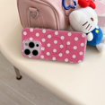 thumbnail image 4 of Funda para iPhone 16 6.1" Reoomukk Magnética Rosa con Lunares Blancos, 4 of 8