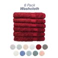 thumbnail image 6 of Hencely 6-Piece Turkish Cotton Washcloth Set – Soft, Absorbent & Durable Face Towels 12x12 in – Red, 6 of 7