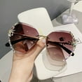 thumbnail image 2 of Vinsonshop Woman Sunglasses for Beach Summer with Eyeglass Case, Rhinestone Sunglasses Womens Trendy Fashion Woman Sun Glasses E, 2 of 5