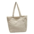 thumbnail image 3 of Bolso de Mano Hinchado Fernando Beige para Trabajo Invierno Viajes Regalo Día de San Valentín, 3 of 7
