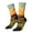 2 Black-2, variant on Oil Painting Style Pasture Cow Crew Socks for Men & Women, Breathable Casual Athletic Ankle Socks