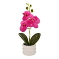 thumbnail image 2 of Inerposs Realistic Faux Phalaenopsis Orchid, Artificial Potted Decor for Wedding and Home, 2 of 9