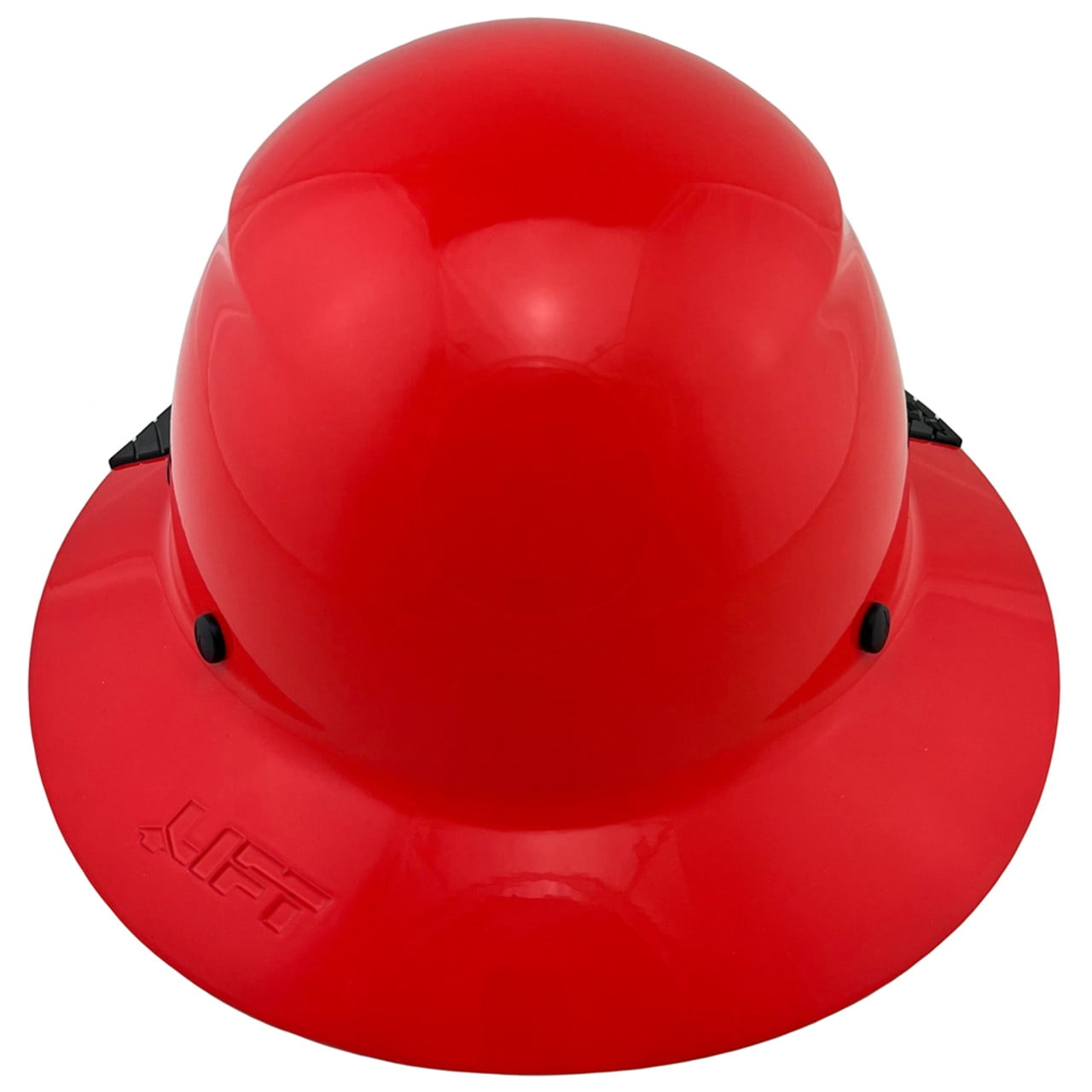 DAX Fiberglass Composite Hard Hat - Full Brim Factory Red with Tote
