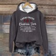 thumbnail image 2 of WEAIXIMIUNG Sweat à Capuche Zippé pour Femmes Nouveau Pull de Noël Imprimé Col Rond Manches Longues, 2 of 3