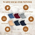 thumbnail image 6 of Warm Fuzzy Winter Socks for Women - Warm Thick Socks, Thermal Snow Socks for Cold Weather, 6 of 8
