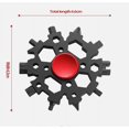 thumbnail image 2 of Snowflake Multitool 22-in-1 Carbon Steel Standard Snowflake Multitool, Snowflake Wrench Gifts For Men, 2 of 5