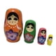 thumbnail image 2 of Muñecas Rusas Anidadas Matryoshka, Decoración de Mesa, Juguetes Hechos a Mano, Juego Anidado Apilable de Madera para Bebés Y Niños Pequeños, 4 Piezas naranja, 2 of 9