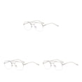 thumbnail image 1 of Minnieouse Gafas de medio marco para hombre, protección para los ojos, gafas de ordenador, gafas de moda, gafas de doble viga, informales de Type1 NO1, 1 of 6