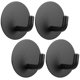 thumbnail image 1 of 1 set 4pcs Ganchos de almacenamiento de acero inoxidable sin perforación Ganchos de montaje fuerte de pared, 1 of 6